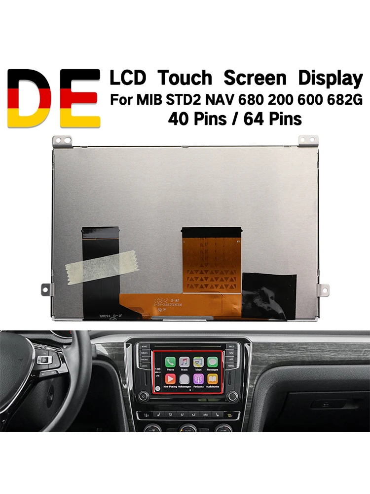 LCD-scherm vervanging voor VW TDO-WVGA0633F00045 MIB STD2 Discovery 6,5-inch 6,33-inch voor VW MIB200 682 684 680 Discover - afbeelding 2