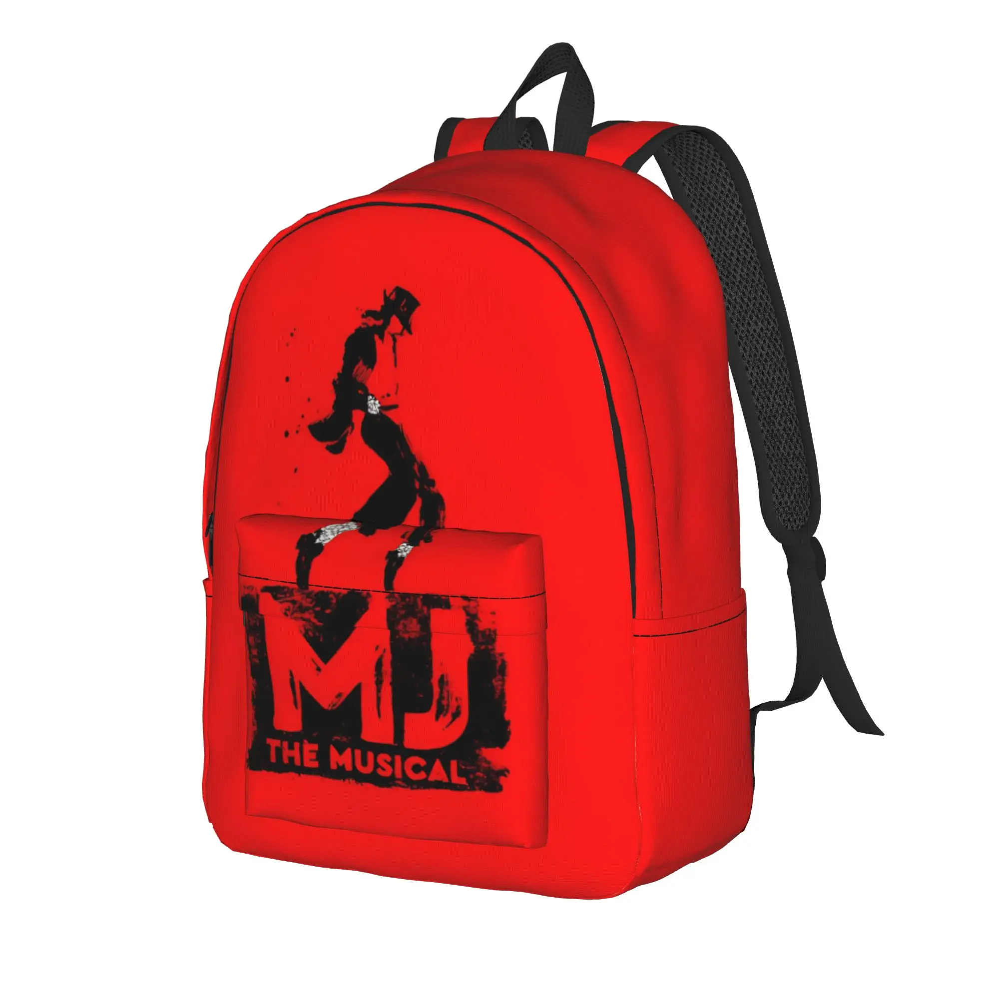 Back to school season Fashionable retro musician  Knapsack Michael Jacksonn Unisex Bookbag Backpack