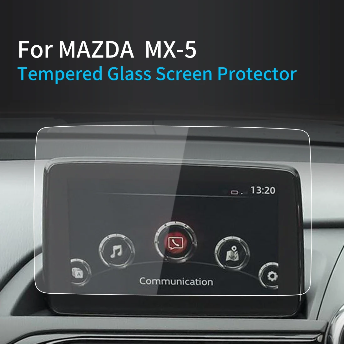 For Mazda MX-5 Screen Protector 2022 MX5 Console Tempered Glass Protective Film Navigator Protection Car Accessories