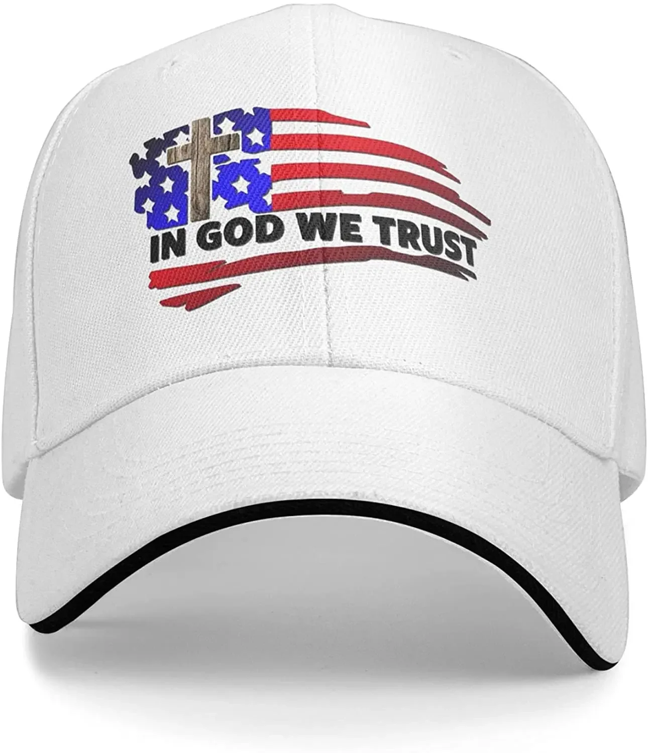 We The People, in God We Trust Unisex Adult Baseball Cap Fashion Adjustable Dad Hat Sport Cap Classic Sandwich Caps