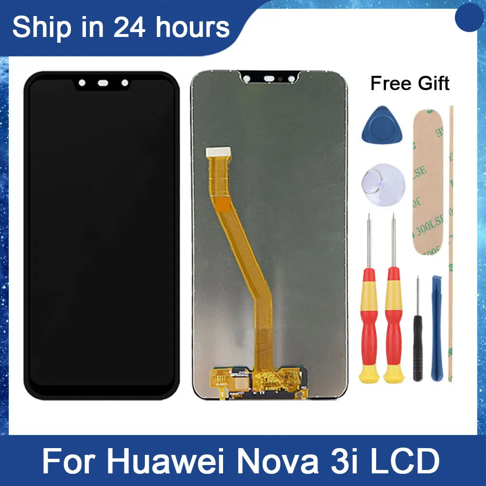 

AiNiCole 6.3'' For Huawei Nova 3i LCD Display Touch Screen Digitizer Assembly Huawei P Smart Plus INE-LX1 LCD Screen Replacement