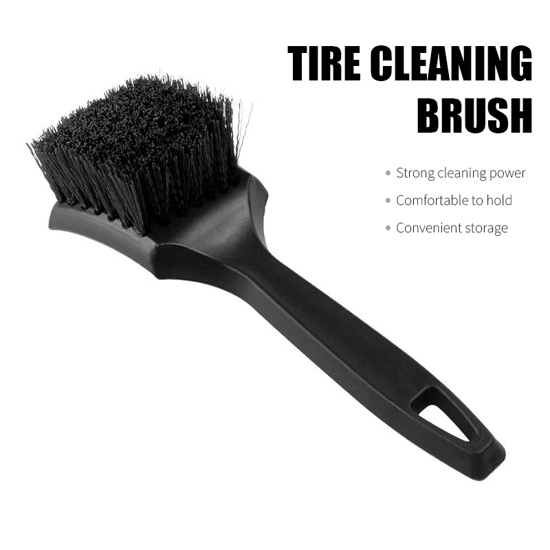 Tire Brush Hard Bristle Brush Car Beauty Brush Cleaning Brush Multi-functional Wheel Rim Foot Pad Fabric Cleaning Brush image 2