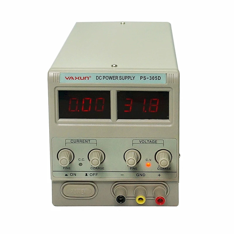 

YAXUN Variable 30V 5A DC Power Supply for Lab PS-305D 110V/220 Adjustment, Digital Regulated DC Power Supply