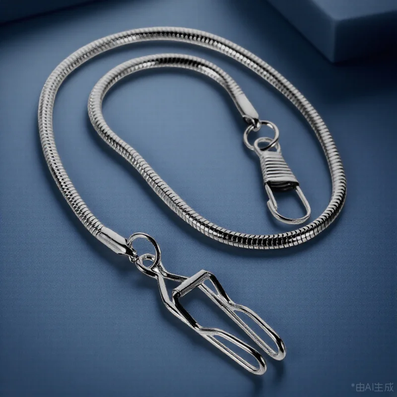 

Alloy Pocket Watch Chain Durable Clip Hanging Chain Vintage Decor Accessories Watch Chains