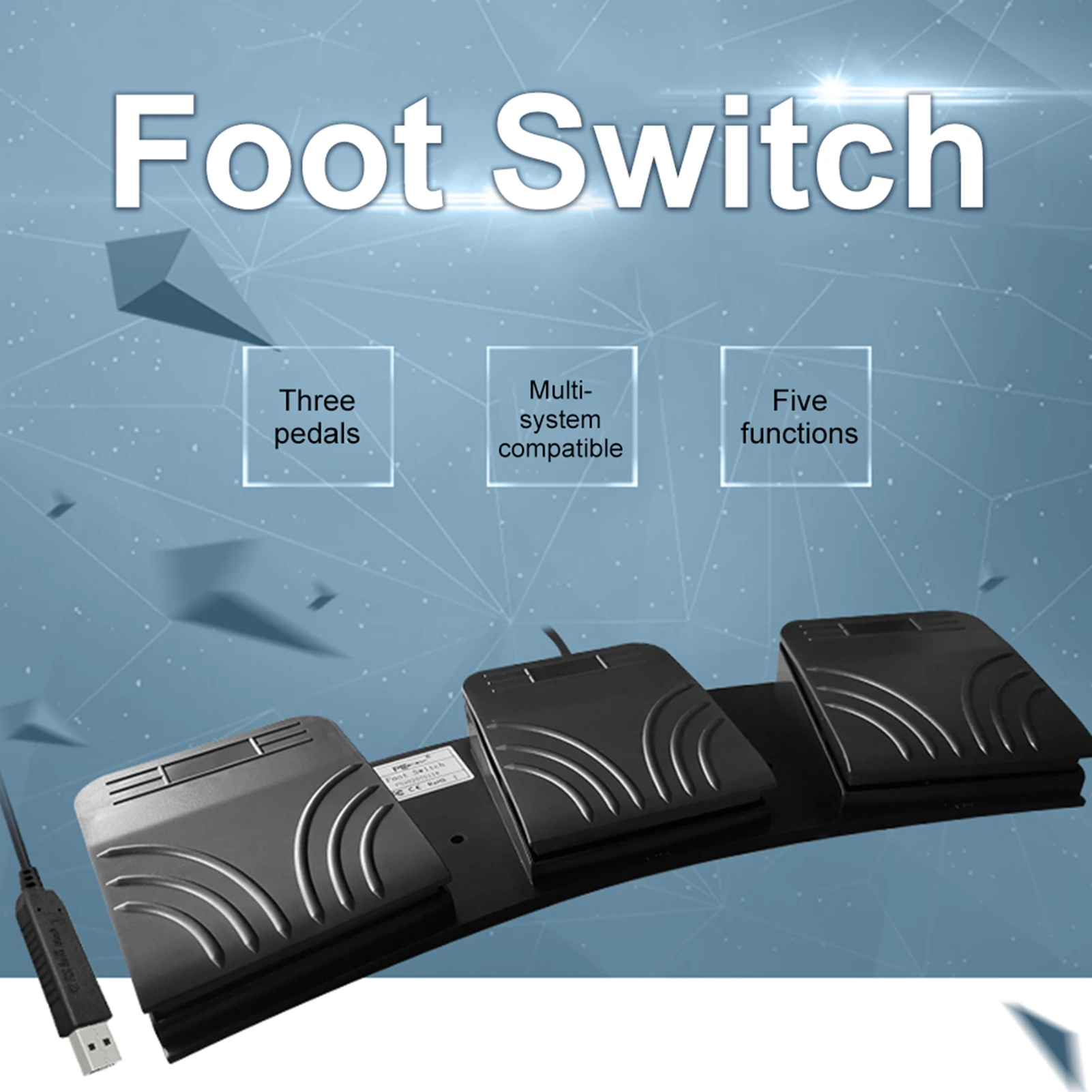 USB Foot   Control Key Customized Computer Keyboard Action Pedal for  Devices Instruments Computers  Programmable Foot Pedal