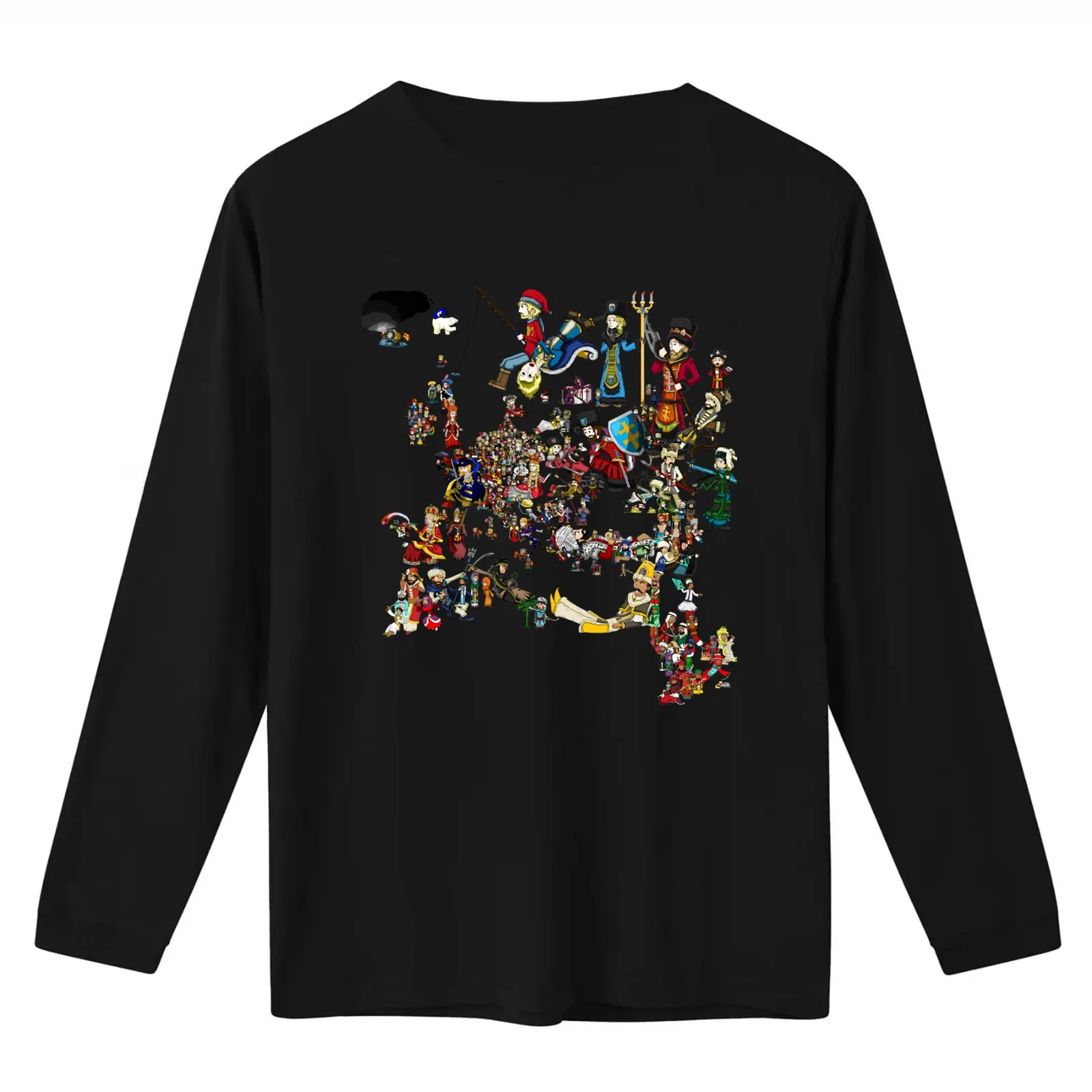 EUROPA UNIVERSALIS - National Personifications Map - 1444 T-Shirt Summer Casual Cotton Tee Oversized Streetwear Tops