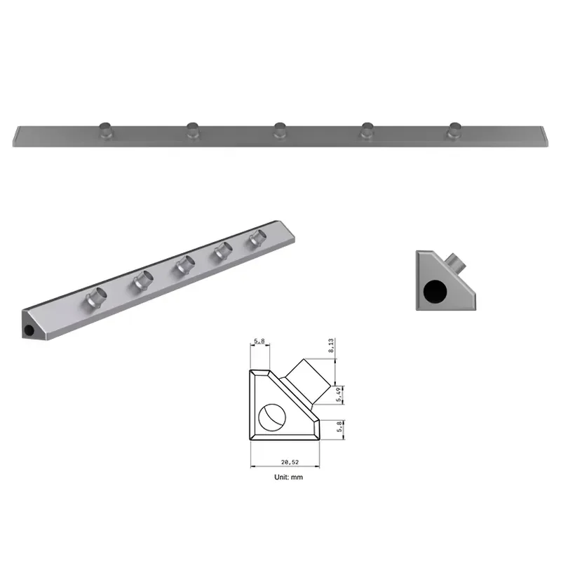 LED Linear Light Bar for Jewelry Display Cabinet Bookshelf Showcase Lighting Strip Modern Home Decor Illumination Fixture