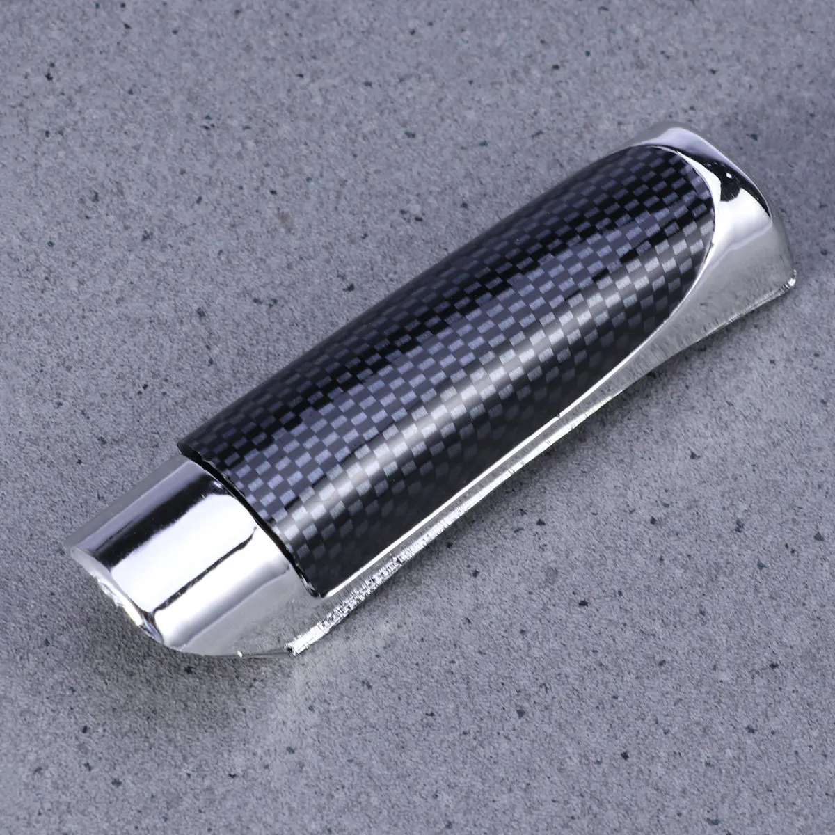 

Black ABS Carbon Fiber Pattern Cover Non Slip Durable Comfortable Grip Car Styling Hand Brake Grips Car Accessory