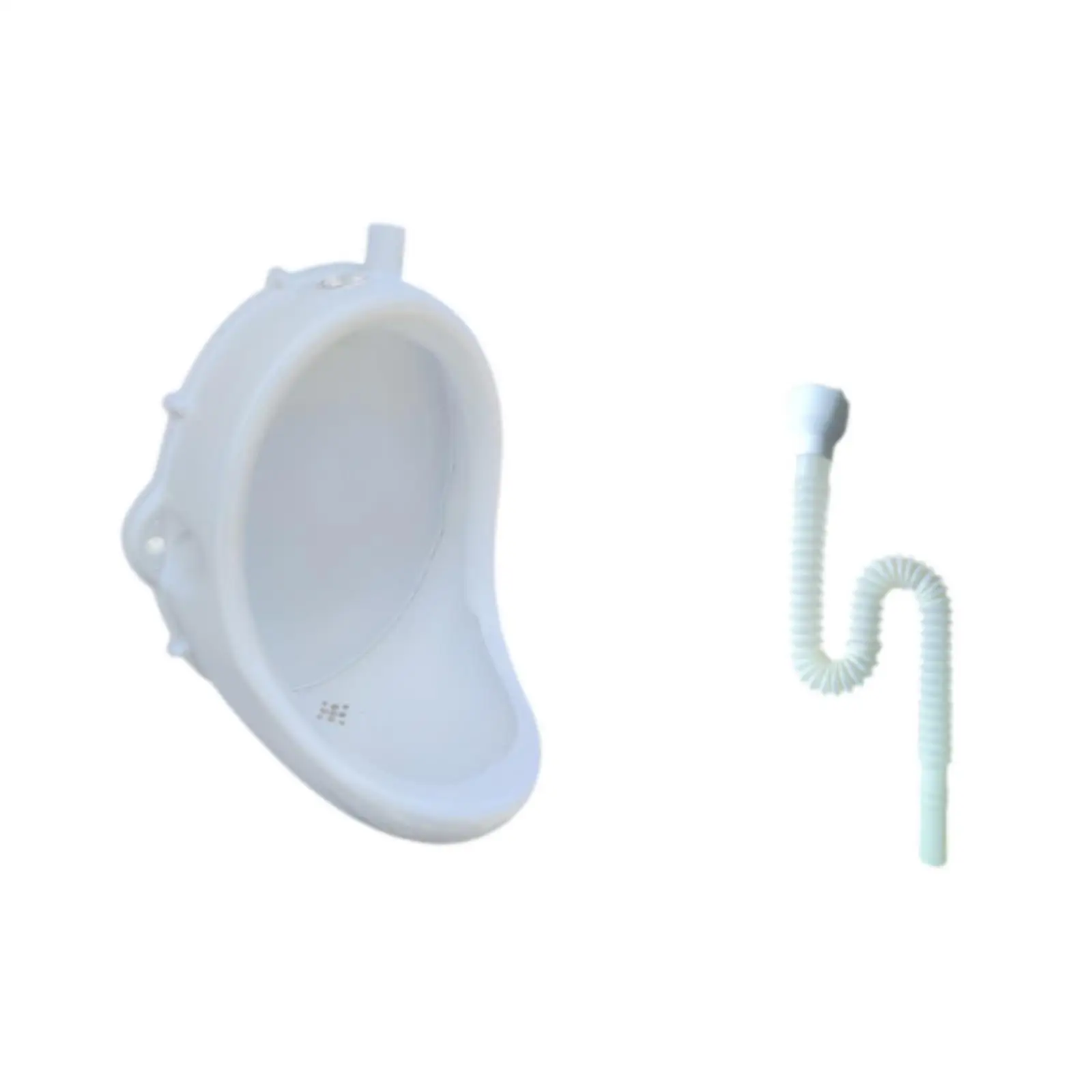 

Portable Men’s Urinal Wall Mounted Sturdy Plastic Washout Toilet for Kids Travel and Camping