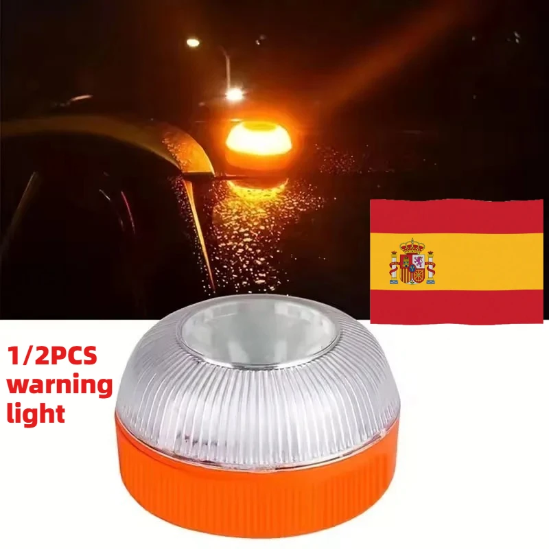 

Аварийный проблесковый маячок LED (батарейки 3*AAA не входят в комплект) для автомобилей, грузовиков и мотоциклов в Испании