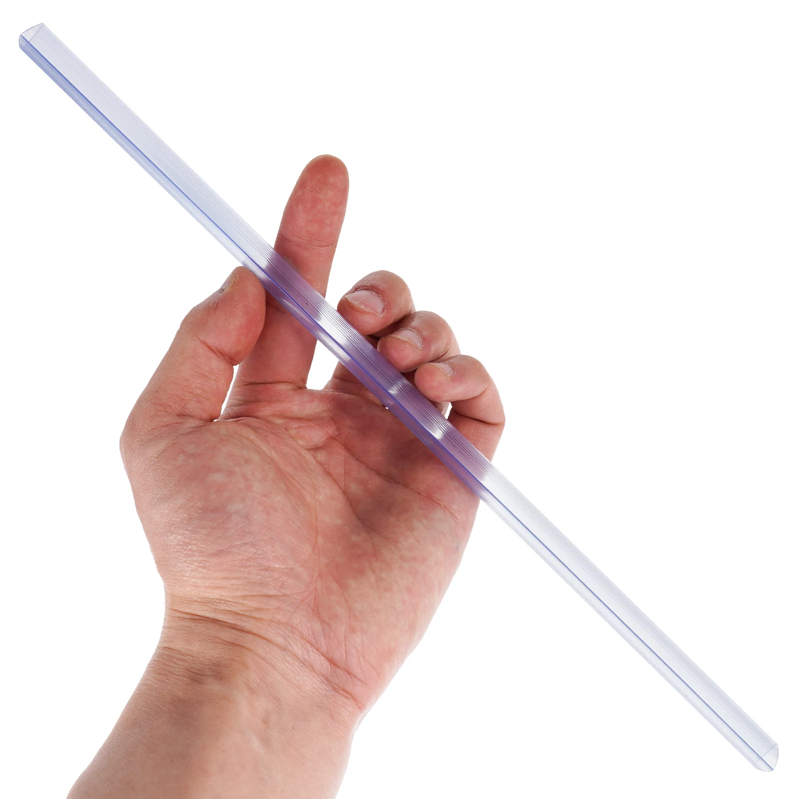 

10 Pcs Transparent Pull Rod Clip Plastic Book Binding Slider Spine Bars Clear Plastice Folder
