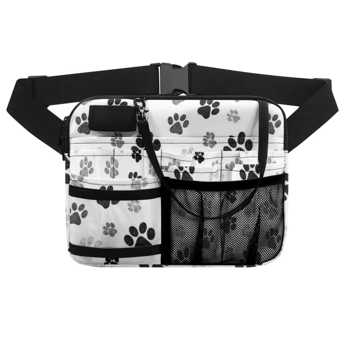 Fashion Colorful Dog Paw Designer Waist Bag Women Medical Staff Universal Fanny Pack Emergency Supplies Storage Nursing Hip Bags