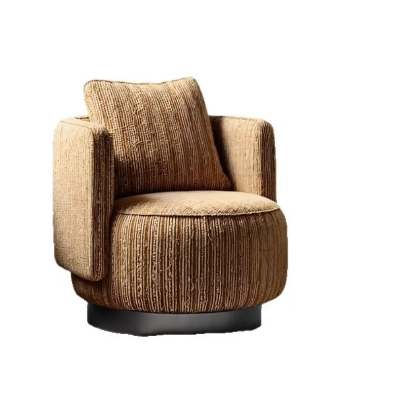 

Simple modern sofa small apartment living room bedroom single leisure chair, lazy backrest casual rotating armrest sofa