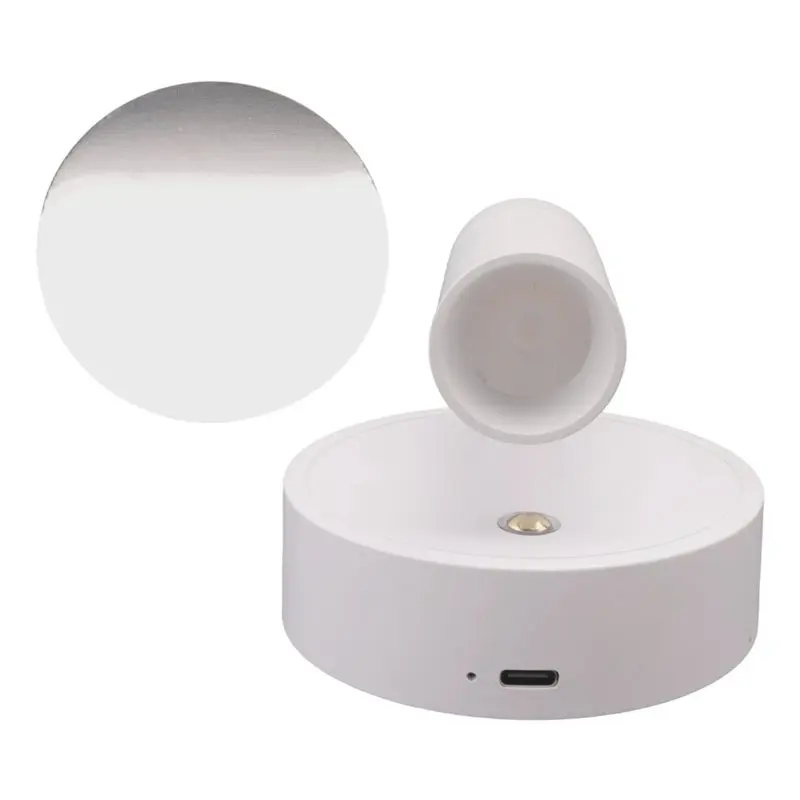 

AS94-White USB-перезаряжаемый настенный светодиодный светильник с регулируемой яркостью и магнитным основанием для спальни, кабинета, чтения, для прикроватной тумбочки