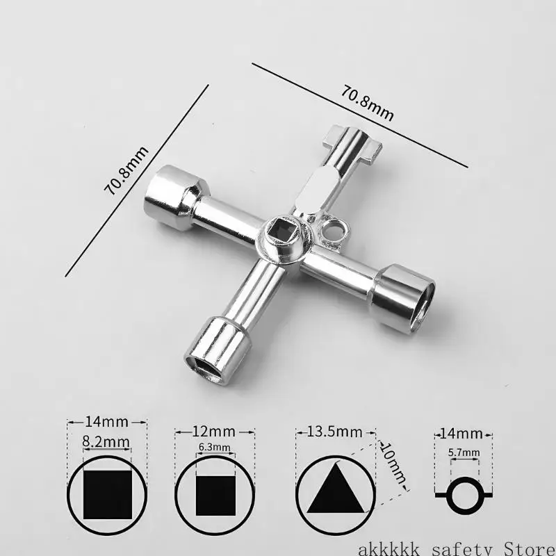 أداة مفتاح مثلثة عالمية XXFF محمولة لخزانة المصعد الكهربائي للقطار #6
