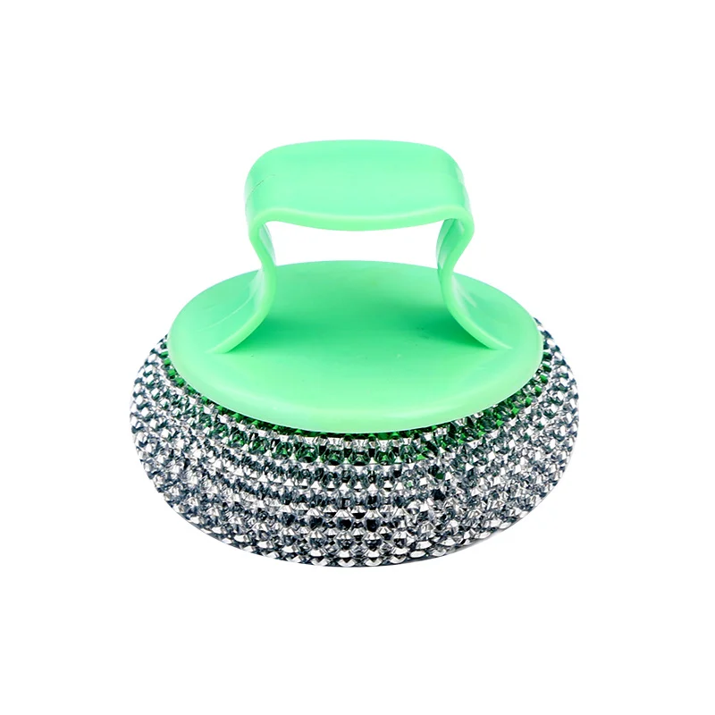 3pcs Handheld Large Stainless Steel Wire Scourer | No Wire Falling Anti-rust Durable Ergonomic Handle Labor Saving | Kitchen Pots Dishes Grease Cleaning Indoor Household Metal Scrubbing Ball Cookware Washing Brush Color Random