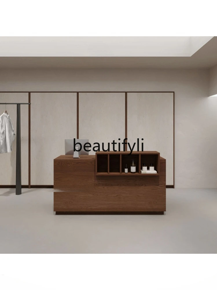 Clothing store checkout counter bar counter retro display counter checkout page beauty shop reception desk