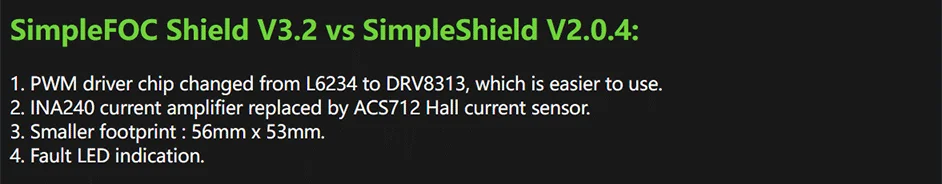 Makerbase SimpleFOC Shield V2.0.4 FOC BLDC Motor Controller Board Arduino Servo – Detail 6
