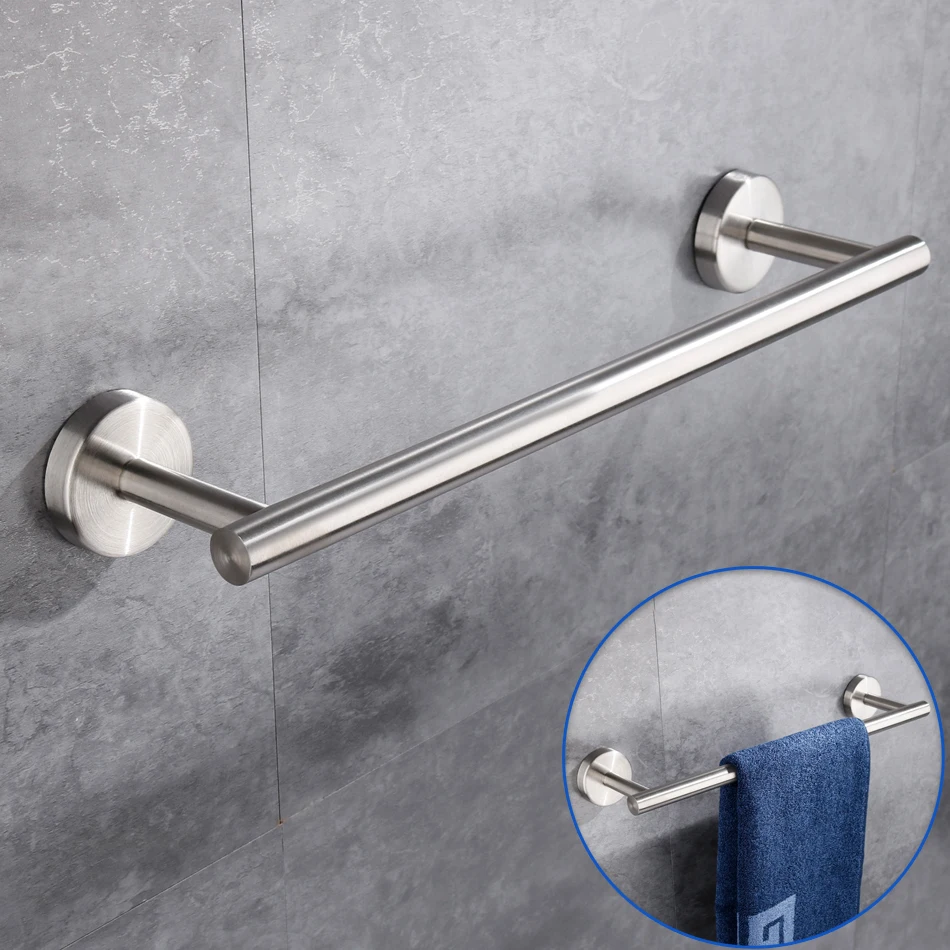 Brushed Bathroom Hardware Set 304 Stainless Steel Kitchen Toilet Towel Rail WC Paper Roll Holder Hanger Cook Hook Bath Accessory