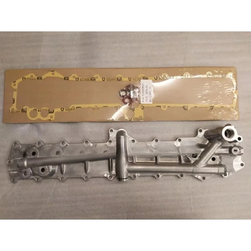 ME303345 Oil Cooler Cover With Gasket For  6D16 6D17 6M60 6D16T Excavator Engine
