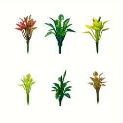 30PCS Miniature Green Scenery FlowerTree Miniature Flower Tree Fairy Garden Houses Decoration Micro Landscaping DIY Accessories