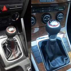 Car Gear Shift Knob Lever Stick Manual Transmission Handle Shifter for Audi A3 S3 8P A4 S4 B5 A5 8T A6 C5 A8 Q5 Interior Parts