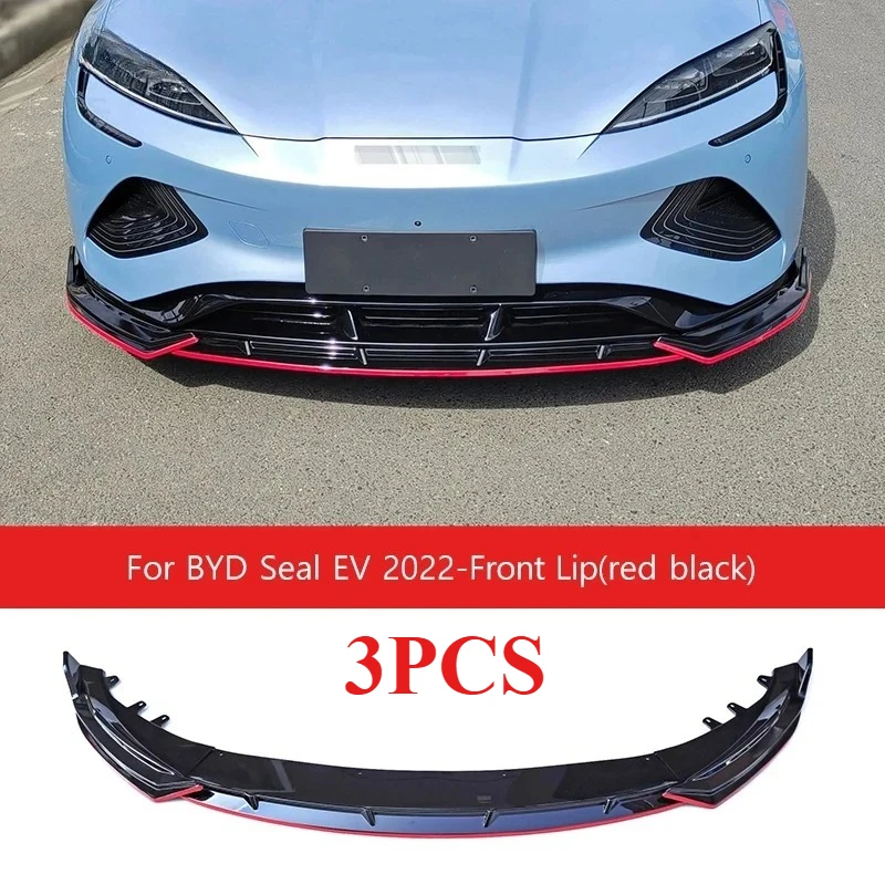 For BYD Seal EV 2022-2025 Sport Car Front Bumper Lip Spoiler Diffuser/Rear Trunk Wing Aerodynamic Parts Protection Body Kit