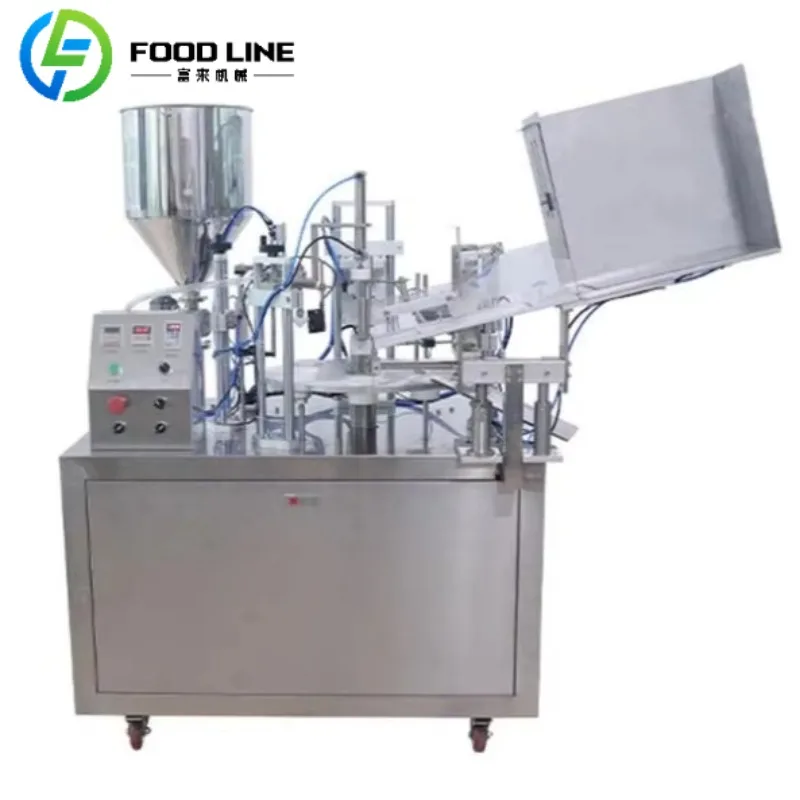 Automatische Abfüll- und Verschließmaschine für Zahnpasta, Kosmetikpaste, Creme, Kunststoffschlauch, Sonnenblumenöl-Verpackungsmaschine