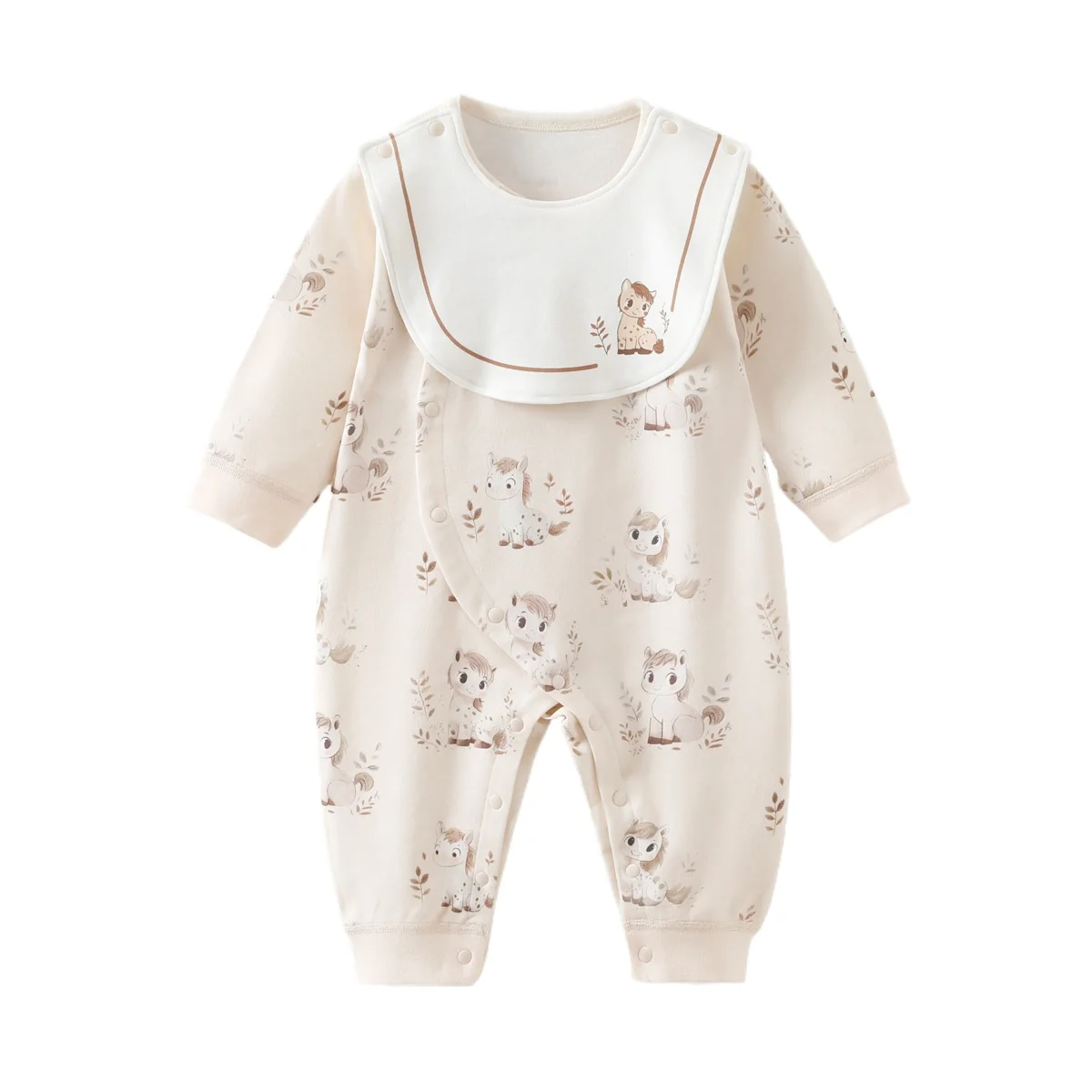 Somenie Class A Seamless Long Sleeve Infant Onesie