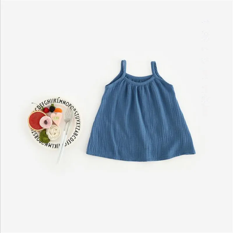 فستان صيفي للفتيات الصغيرات لفساتين عطلة الأطفال من عمر 0 إلى 3 سنوات، فستان بحزام من القطن العضوي للفتيات الصغيرات، فستان الشاطئ
