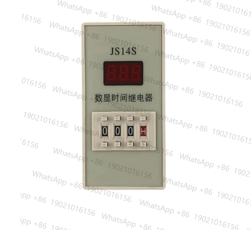 Time Relay JS14S AC 220V 380V Delay Timer 0.01s-999H  DPDT Digital  Programmable Timer with Socket Base