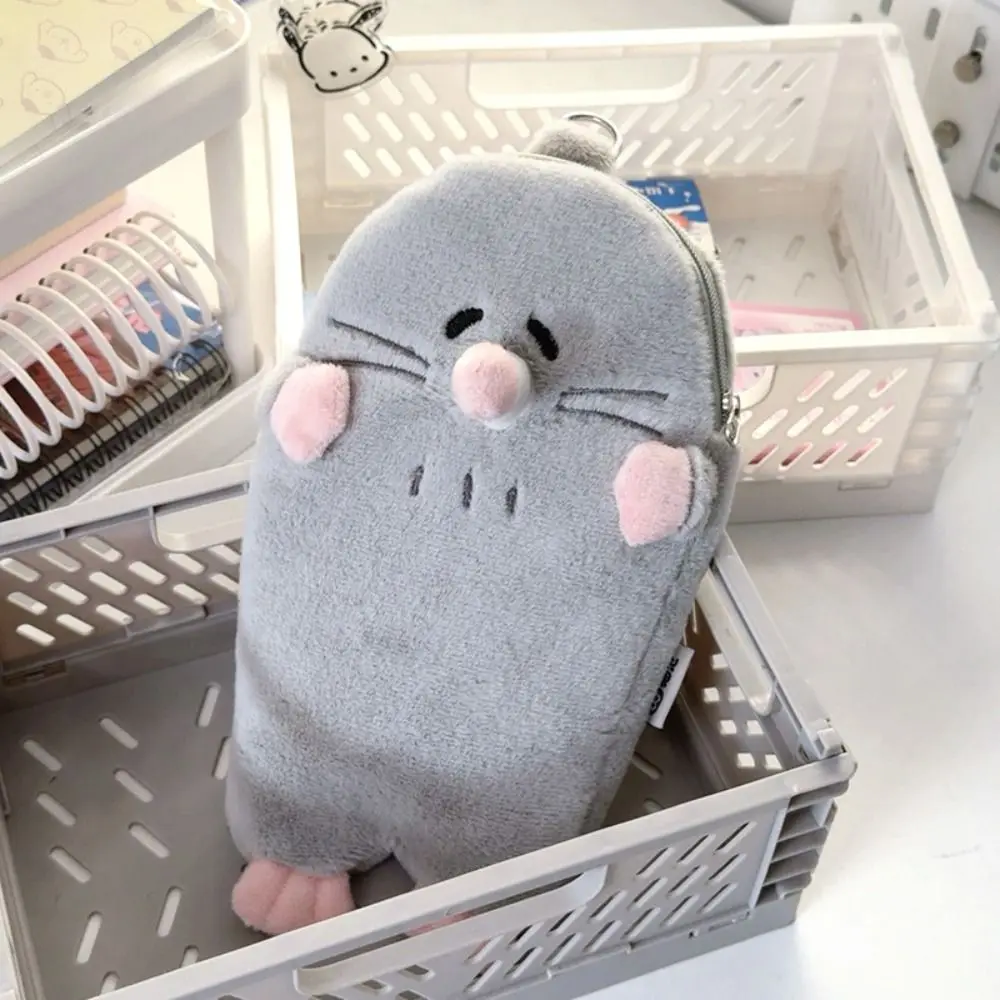 Trousse à crayons taupe 3D Durable, sac de rangement de papeterie de dessin animé, trousse de papeterie créative et mignonne pour collégiens