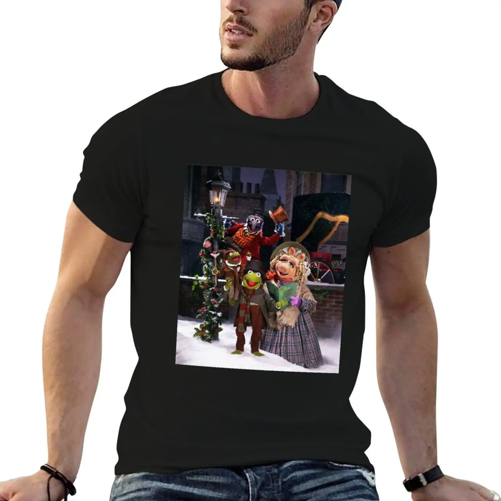 

Muppets christmas carol T-Shirt man tshirt t shirts cotton 100% T-Shirt