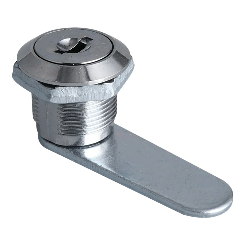 

Cylinder Lock Desk Drawer Locks with Key Safety Cabinet Universal Replacement Silver