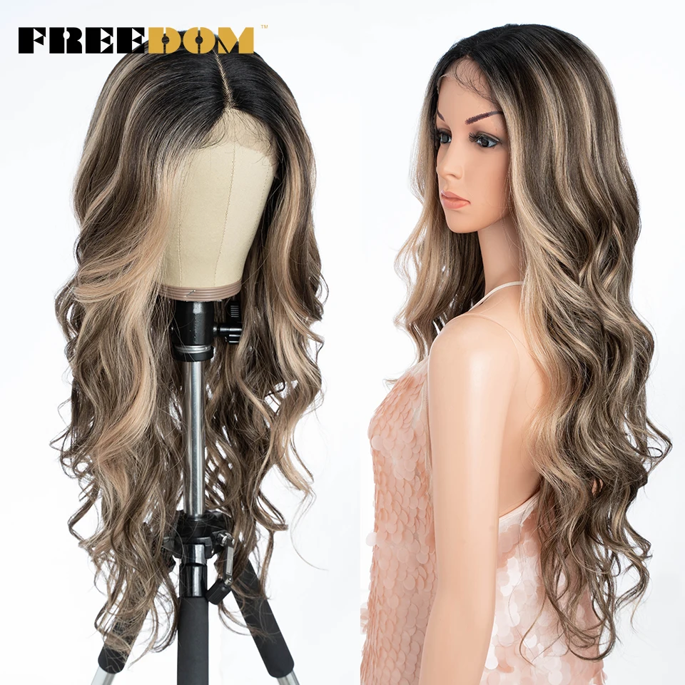 FREEDOM Synthetic Lace Front Wigs For Women 28