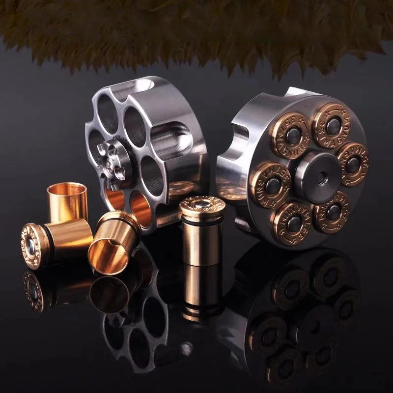 

Brass+Stainless steel Hand Twisting Spinning Top Gyro Gyroscope Bearing Spinner EDC Decompression Toy