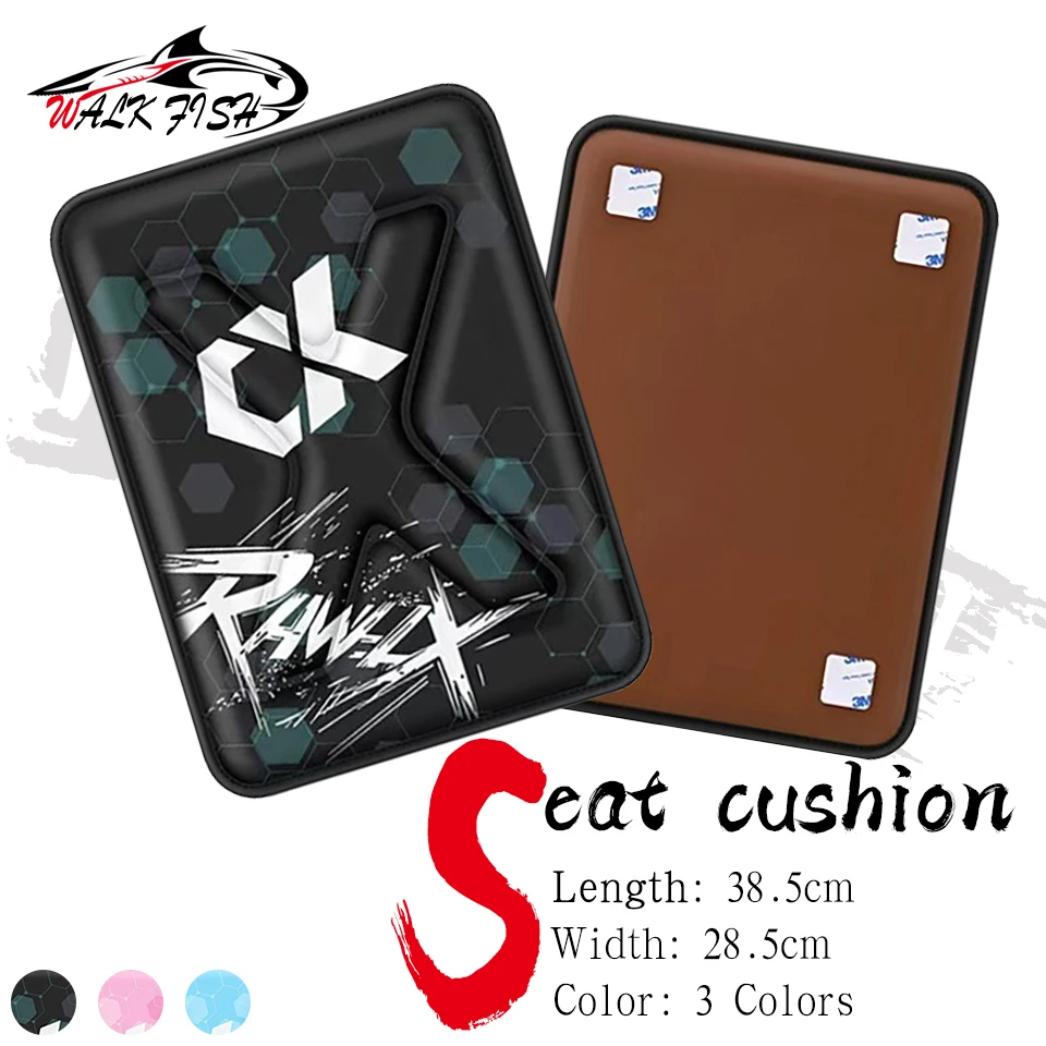 

WALK FISH 1Pcs Fishing Box Cushion PU High Elastic Memory Foam Stain-Resistant Waterproof Breathable Anti-Slip Seat Cushion
