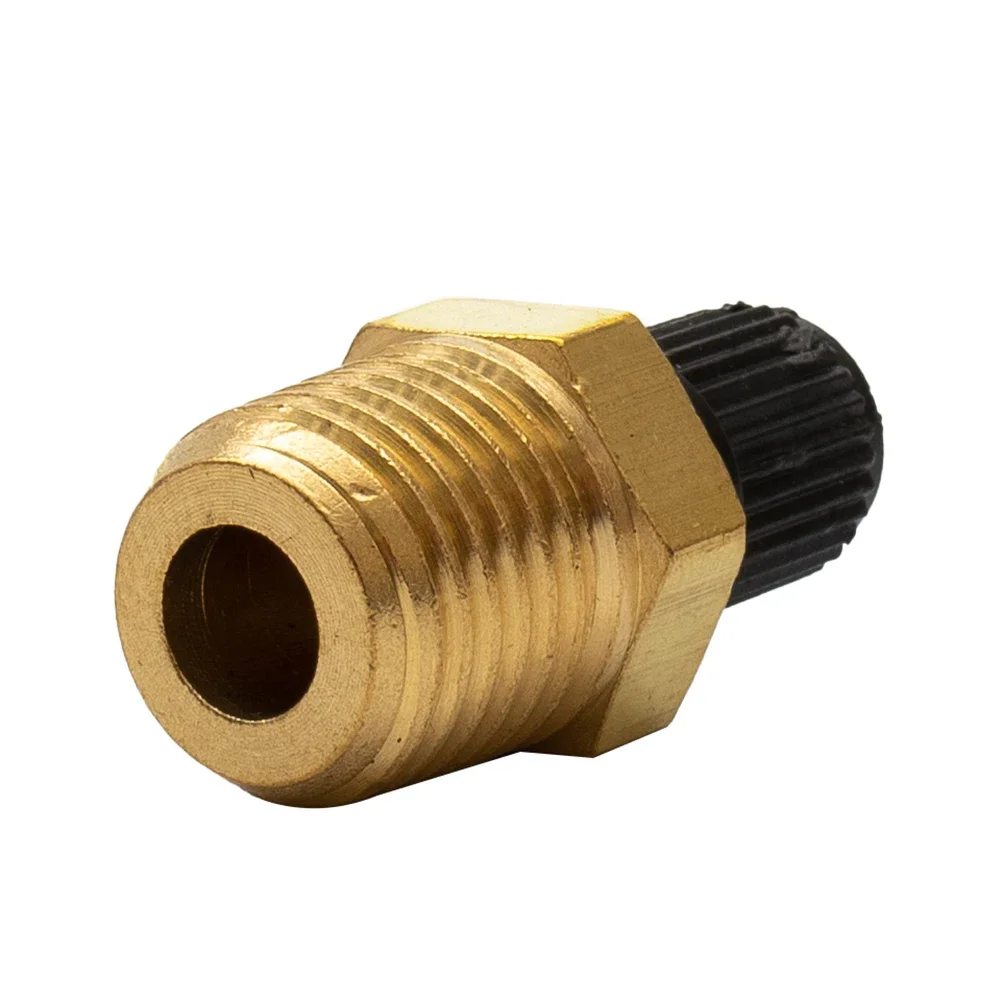 Vanne de remplissage en laiton nickelé massif pour compresseur d'air, NPT mâle, précieux, 1/4 ", 6.35mm, 1PC