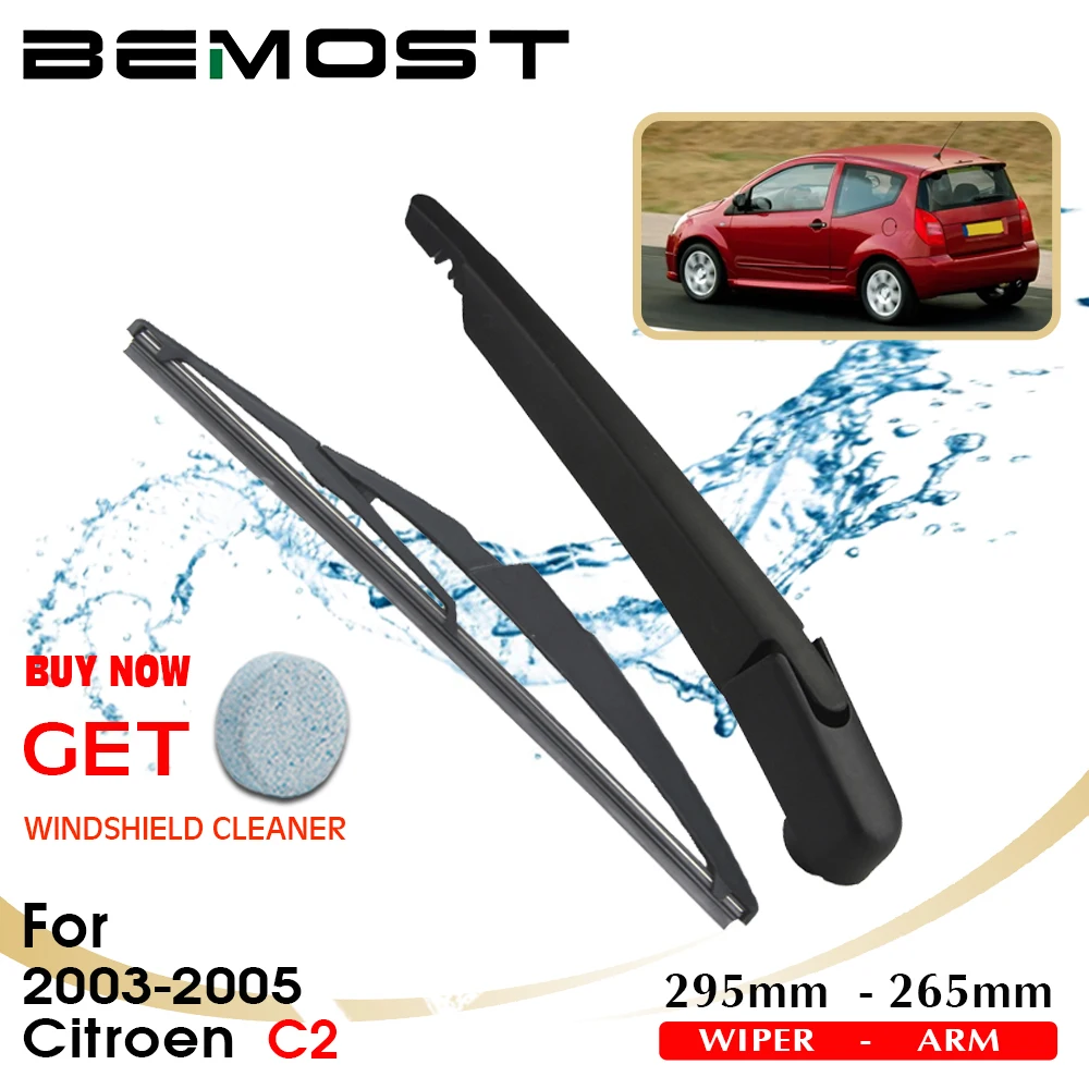 BEMOST Car Rear Windshield Wiper Arm Blade Brushes For Citroen C2 295MM Windscreen Auto Styling 2003-2005