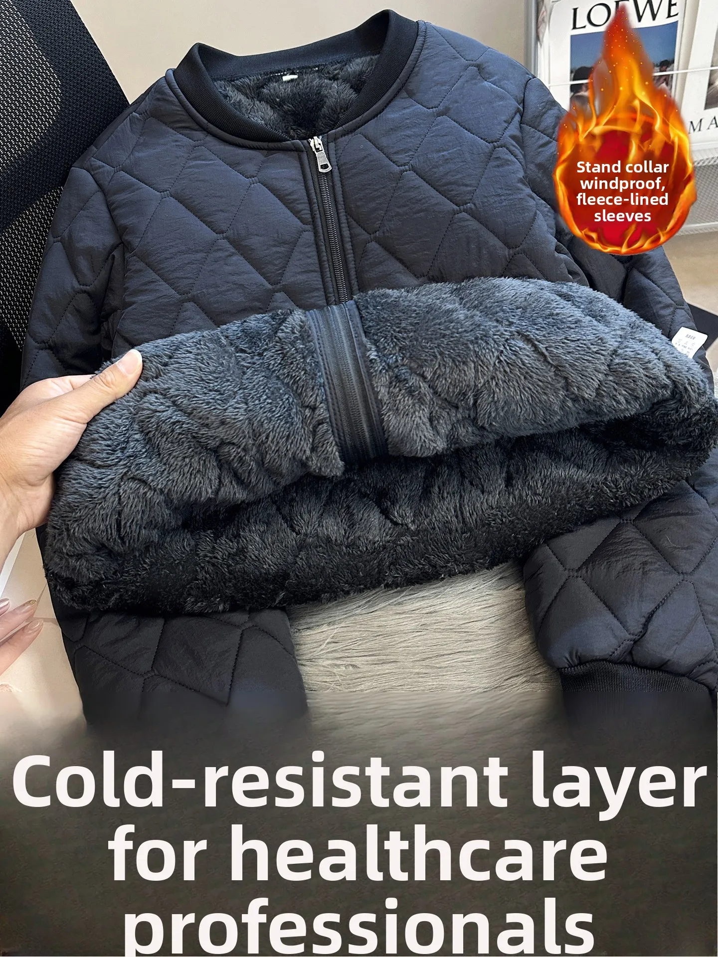 

Утепленная хлопковая куртка-халат для мужчин в стиле Northeast, комфортная, теплая, свободного кроя, модная, в городском стиле