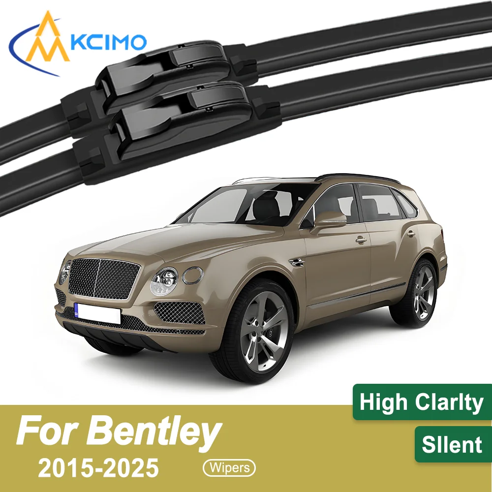 

Crystal Clear Driving 2PCS Windshield Wiper Blades for Bentley Bentayga 2015-2025 All-Weather Reliability Durable & Safe