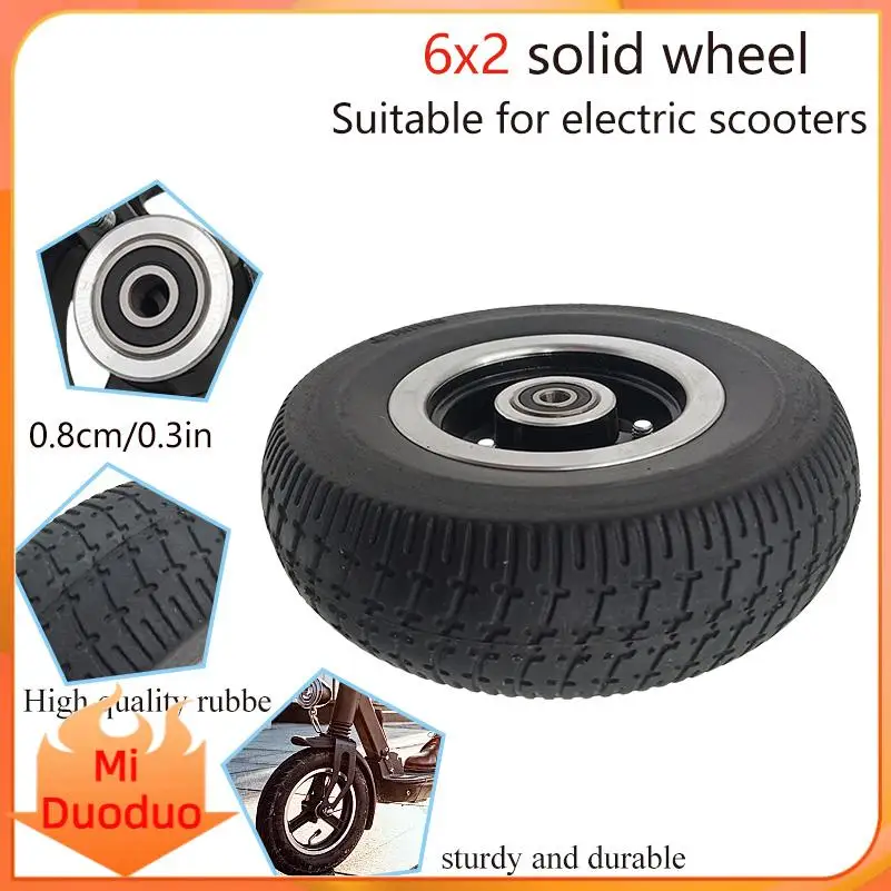 

6-дюймовое надувное колесо 6x2 для мини-электросамоката/тележки, утолщенное, износостойкое