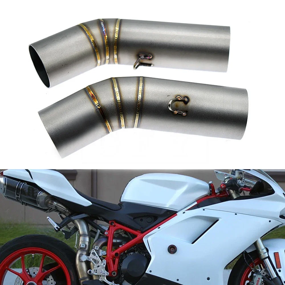 

For Ducati 1098 1098S 2007 2008 1198 1198S 2009-2011 848 2008 to 2010 1098R Motorcycle Slip-on Exhaust Muffler Middle Link Pipe