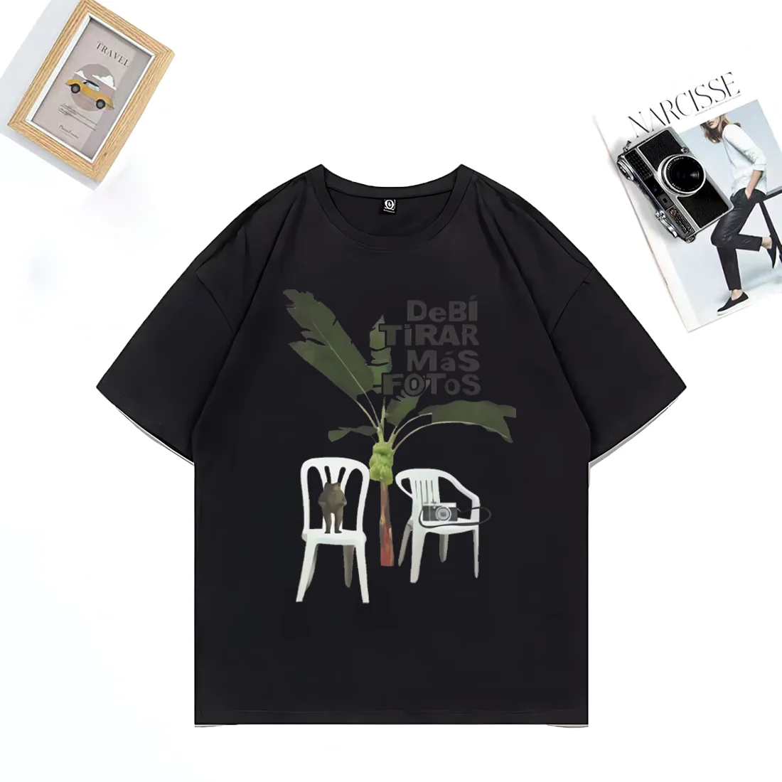 Debi Tirar Mas Fotos Graphics funny T-shirts Men women's DTMF Latin Music t-shirts short sleeve 100% Cotton Loose Street Hip Hop