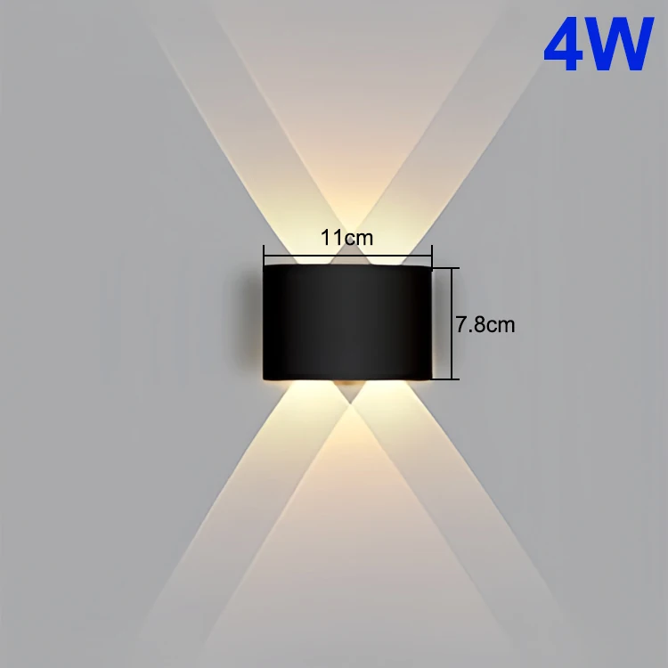 Up en Down LED-wandlamp Waterdichte binnenwandlamp voor slaapkamer Woonkamer Gang Binnen Buitenverlichting