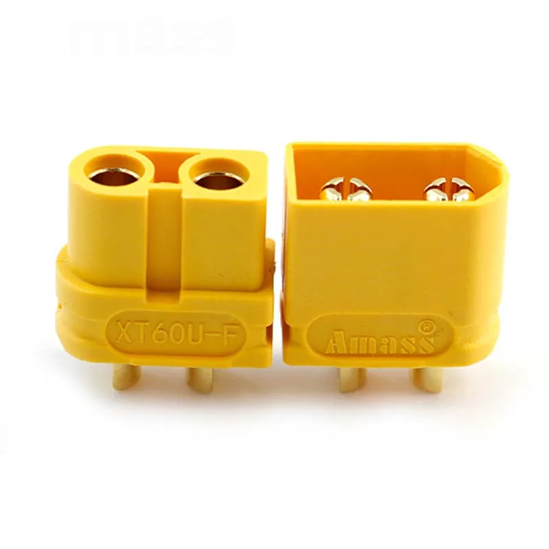 10PCS Amass XT60U plug 30A docking plug lithium battery energy storage high-current connector