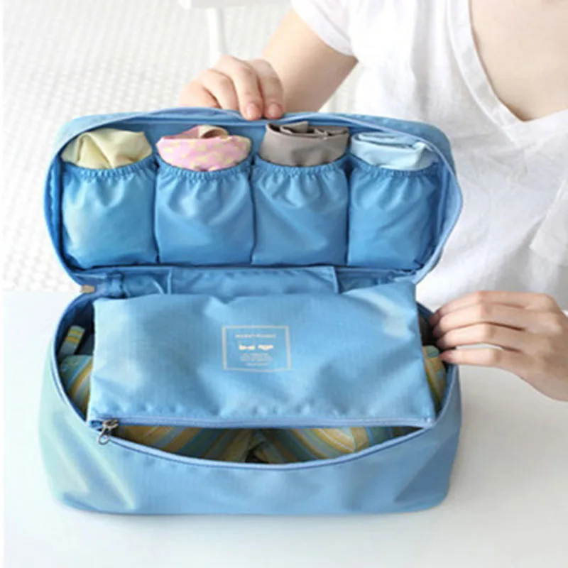 Second Generation Travel Multifunctional Underwear Bag Storage Bag, Bra Organizing Bag, Portable Toiletries Bag