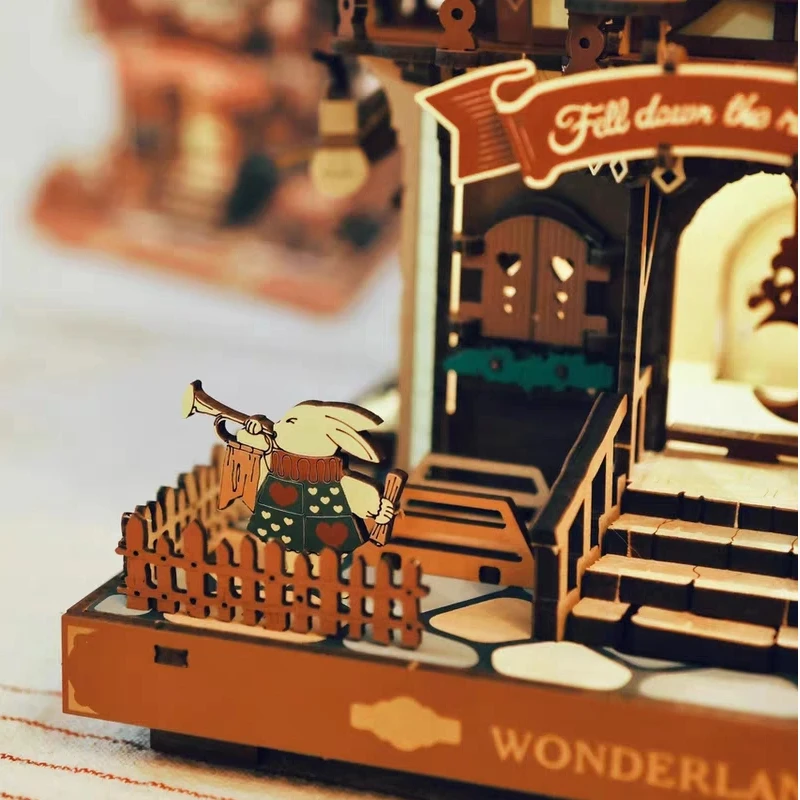 Puzzel en handen op activiteituo Ke Bu Gu vogelklok universeel cadeau voor jongens en meisjes handgemaakt creatief houten gemonteerd