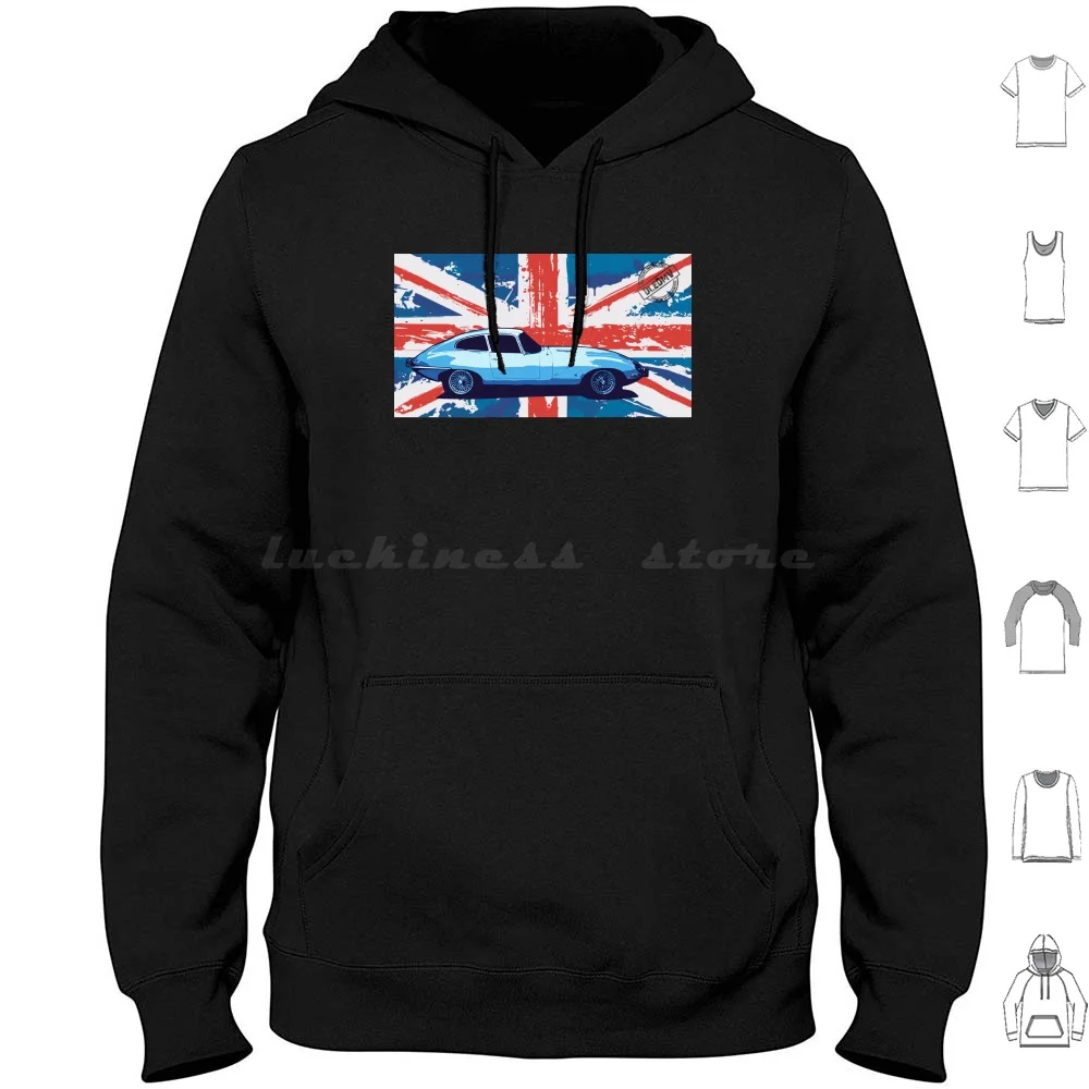 Dledmv-Uk Type E Hoodies Long Sleeve Dledmv Stance Logo Car Racing Engine Motor Moteur Voiture Hellaflush Low Slammed