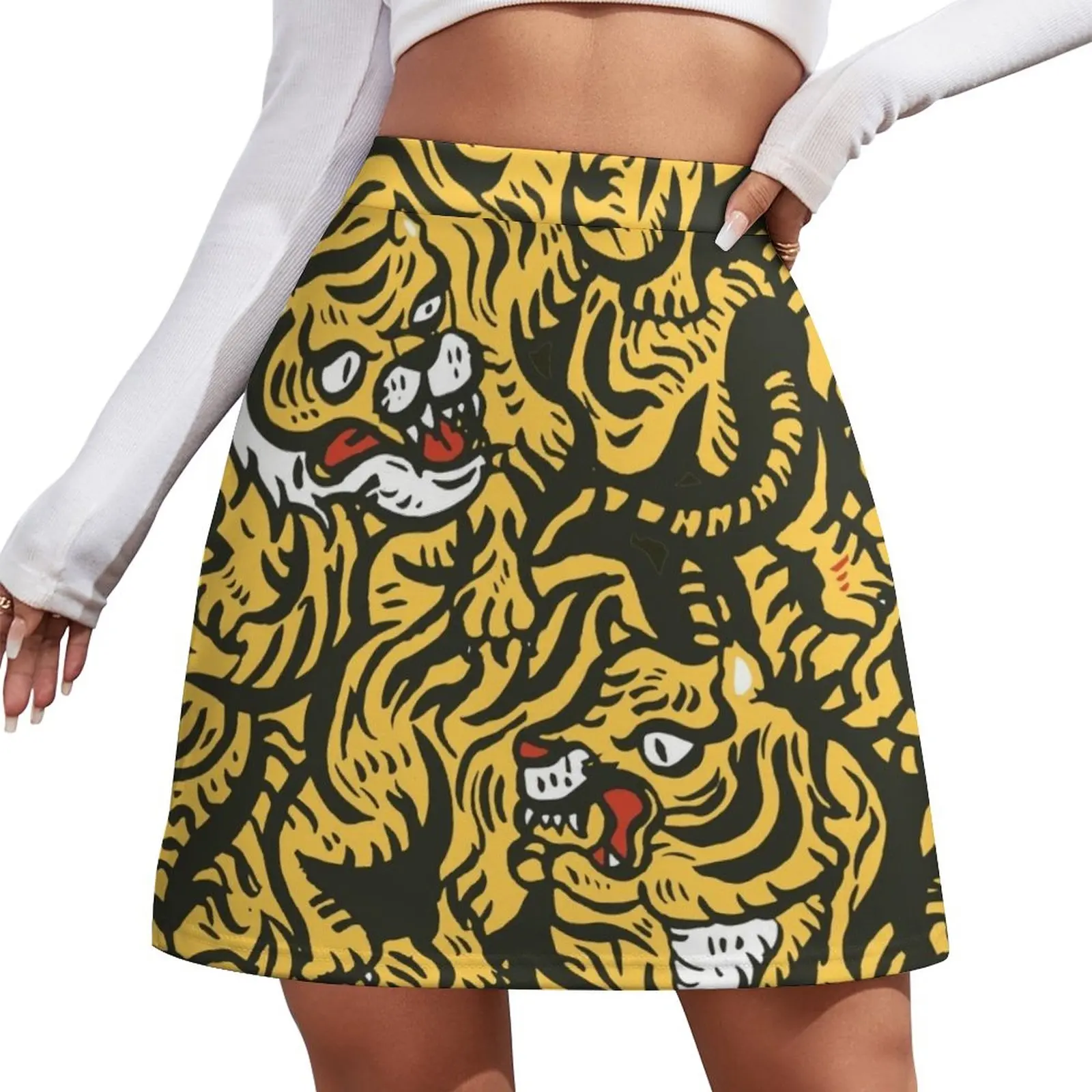 Tigers meeting Mini Skirt Summer skirt Short skirts womens skirts